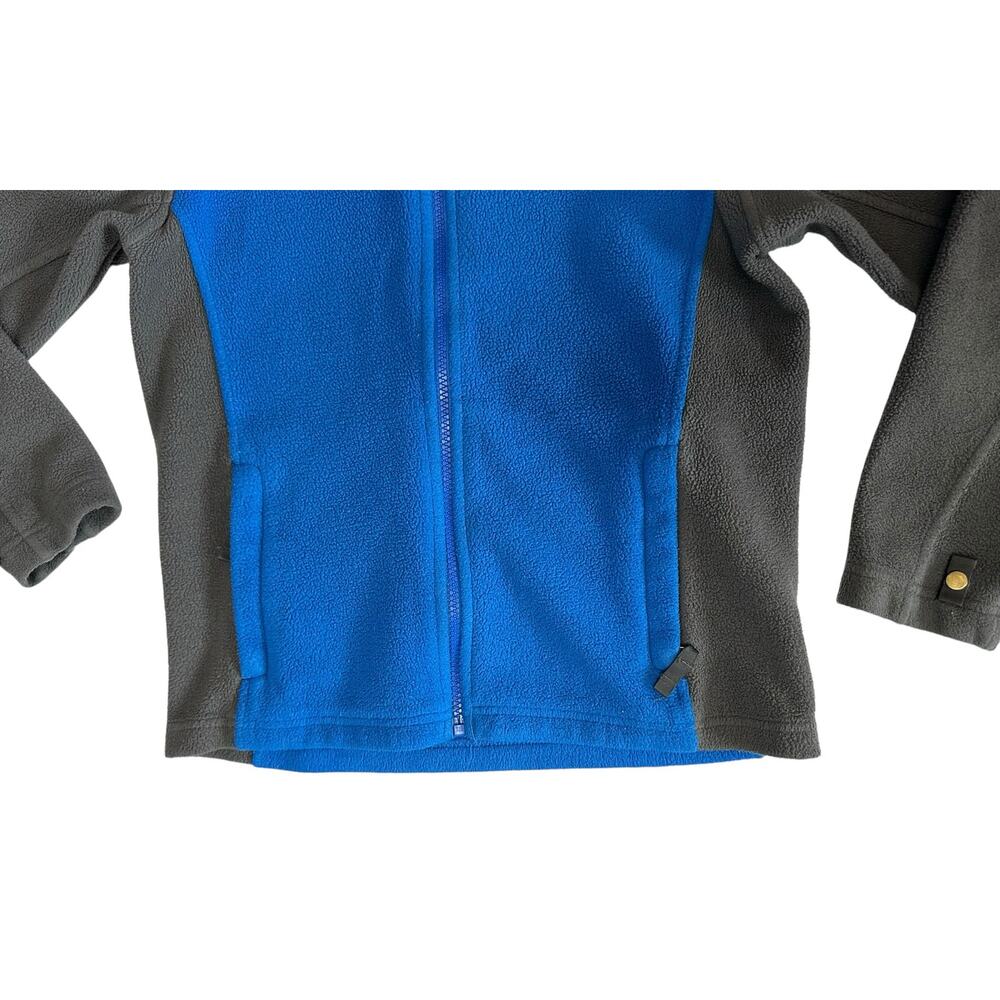 2/$30 The North Face Boys Fleece Full Zip Jacket Blue Gray Size M 10/12 - Picture 3 of 8